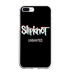 Чехол для iPhone 7Plus/8 Plus матовый с принтом Slipknot Unsainted в Екатеринбурге, Силикон | Область печати: задняя сторона чехла, без боковых панелей | Тематика изображения на принте: 2019 | metal | music | new | rock | single | slipknot | unsainted