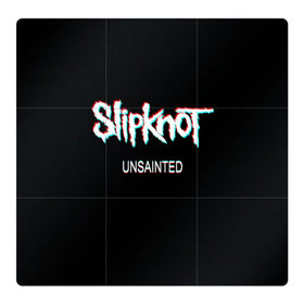 Магнитный плакат 3Х3 с принтом Slipknot Unsainted в Екатеринбурге, Полимерный материал с магнитным слоем | 9 деталей размером 9*9 см | 2019 | metal | music | new | rock | single | slipknot | unsainted