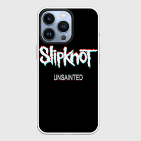 Чехол для iPhone 13 Pro с принтом Slipknot Unsainted в Екатеринбурге,  |  | Тематика изображения на принте: 2019 | metal | music | new | rock | single | slipknot | unsainted