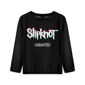 Детский лонгслив 3D с принтом Slipknot Unsainted в Екатеринбурге, 100% полиэстер | длинные рукава, круглый вырез горловины, полуприлегающий силуэт
 | 2019 | metal | music | new | rock | single | slipknot | unsainted
