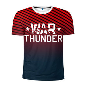 Мужская футболка 3D спортивная с принтом War thunder в Екатеринбурге, 100% полиэстер с улучшенными характеристиками | приталенный силуэт, круглая горловина, широкие плечи, сужается к линии бедра | war thunder | war thunder 2019 | war thunder лучшие | war thunder самолеты | war thunder танки | вар тандер | гром войны | игра war thunder | купить футболку war thunder | футболки war thunder