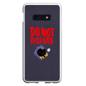 Чехол для Samsung S10E с принтом Do not disturb в Екатеринбурге, Силикон | Область печати: задняя сторона чехла, без боковых панелей | disturbed | альтернативный | встревоженные | группа | джон мойер | дистербд | дистербед | дэвид дрейман | дэн дониган | майк венгрен | метал | нюметал | рок | хеви | хевиметал