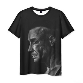Мужская футболка 3D с принтом Rammstein Till Lindemann в Екатеринбурге, 100% полиэфир | прямой крой, круглый вырез горловины, длина до линии бедер | rammstein | till lindemann | рамштайн | рок | тилль линдеманн | тиль