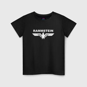 Детская футболка хлопок с принтом Rammstein в Екатеринбурге, 100% хлопок | круглый вырез горловины, полуприлегающий силуэт, длина до линии бедер | 