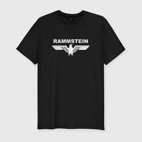 Мужская футболка премиум с принтом Rammstein в Екатеринбурге, 92% хлопок, 8% лайкра | приталенный силуэт, круглый вырез ворота, длина до линии бедра, короткий рукав | 