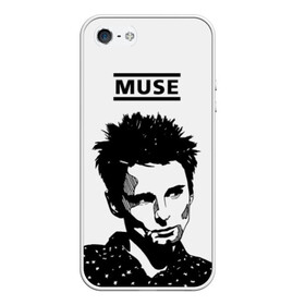 Чехол для iPhone 5/5S матовый с принтом Muse в Екатеринбурге, Силикон | Область печати: задняя сторона чехла, без боковых панелей | alternative | british | men | muse | music | progressive | rock | rock band | space rock | symphonic | three | trio | uk | альтернативный | британская | великобритания | до | крис уолстенхолм | мужчины | муза | музыка | мэттью беллами