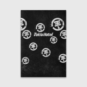 Обложка для паспорта матовая кожа с принтом Tokio Hotel в Екатеринбурге, натуральная матовая кожа | размер 19,3 х 13,7 см; прозрачные пластиковые крепления | 