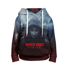 Детская толстовка 3D с принтом WATCH DOGS LEGION в Екатеринбурге, 100% полиэстер | двухслойный капюшон со шнурком для регулировки, мягкие манжеты на рукавах и по низу толстовки, спереди карман-кенгуру с мягким внутренним слоем | action | ct os | ded sec | fox | game | hacker | legion | watch dogs | watch dogs 2 | watch dogs legion | знак лиса | игра | компьютерная игра | легион | хакер