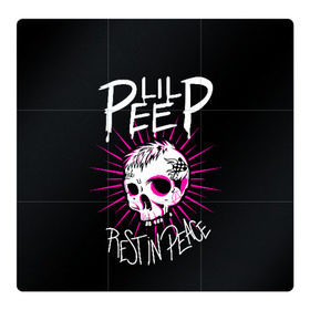 Магнитный плакат 3Х3 с принтом Lil Peep в Екатеринбурге, Полимерный материал с магнитным слоем | 9 деталей размером 9*9 см | crybaby | gustav elijah ahr | hellboy | lil peep | lilpeep | peep | rap | густав элайджа ар | лил пип | рэп | хип хоп | эмо рэп