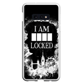 Чехол для Samsung S10E с принтом I AM LOCKED в Екатеринбурге, Силикон | Область печати: задняя сторона чехла, без боковых панелей | Тематика изображения на принте: holmes | mr moment | sherlock | ватсон | дедукция | детектив | камбербэтч | мориарти | мр момент | сериал | фильм | холмс | холодное чтение | шерлок