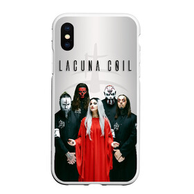 Чехол для iPhone XS Max матовый с принтом Lacuna Coil в Екатеринбурге, Силикон | Область печати: задняя сторона чехла, без боковых панелей | alternative | cristina scabbia | epic metal | goth | gothic | lacuna | lacuna coil | melodic metal | metal | nu metal | rock | готик рок | готика | готический рок | метал