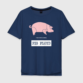 Мужская футболка хлопок Oversize с принтом Pig Floyd в Екатеринбурге, 100% хлопок | свободный крой, круглый ворот, “спинка” длиннее передней части | pink floyd | pinkfloyd | арт | артрок | группа | дэвид гилмор | пинк флойд | пинкфлойд | прогрессивный | психоделический | рок | сид барретт | симфонический | спэйс | эйсид | экспериментальный