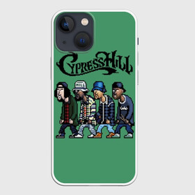 Чехол для iPhone 13 mini с принтом Cypress Hill в Екатеринбурге,  |  | b real | cypress hill | dj muggs | eric bobo | sen dog | альтернативный рэп | американская | гангста рэп | кипарисовый | лос анджелес | музыка | ню метал | рэп метал | рэп рок | рэпкор | сен дог | сша | хип хоп