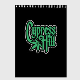Скетчбук с принтом Cypress Hill в Екатеринбурге, 100% бумага
 | 48 листов, плотность листов — 100 г/м2, плотность картонной обложки — 250 г/м2. Листы скреплены сверху удобной пружинной спиралью | Тематика изображения на принте: b real | cypress hill | dj muggs | eric bobo | sen dog | альтернативный рэп | американская | гангста рэп | кипарисовый | лос анджелес | музыка | ню метал | рэп метал | рэп рок | рэпкор | сен дог | сша | хип хоп