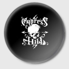 Значок с принтом Cypress Hill в Екатеринбурге,  металл | круглая форма, металлическая застежка в виде булавки | b real | cypress hill | dj muggs | eric bobo | sen dog | альтернативный рэп | американская | гангста рэп | кипарисовый | лос анджелес | музыка | ню метал | рэп метал | рэп рок | рэпкор | сен дог | сша | хип хоп