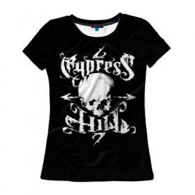 Женская футболка 3D с принтом Cypress Hill в Екатеринбурге, 100% полиэфир ( синтетическое хлопкоподобное полотно) | прямой крой, круглый вырез горловины, длина до линии бедер | b real | cypress hill | dj muggs | eric bobo | sen dog | альтернативный рэп | американская | гангста рэп | кипарисовый | лос анджелес | музыка | ню метал | рэп метал | рэп рок | рэпкор | сен дог | сша | хип хоп