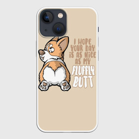 Чехол для iPhone 13 mini с принтом Милый Корги в Екатеринбурге,  |  | corgi | cute | dog | dogs | funny | puppies | puppy | корги | милый | смешно | собака | собаки | щенки | щенок