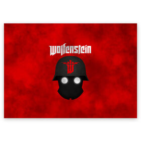 Поздравительная открытка с принтом Wolfenstein в Екатеринбурге, 100% бумага | плотность бумаги 280 г/м2, матовая, на обратной стороне линовка и место для марки
 | Тематика изображения на принте: cyberpilot | new colossus | new order | old blood | wolfenstein | youngblood | игры