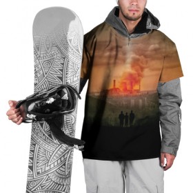Накидка на куртку 3D с принтом Чернобыль 9 в Екатеринбурге, 100% полиэстер |  | Тематика изображения на принте: chernobyl | nuclear | pripyat | припять | сериал | чернобыль