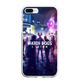 Чехол для iPhone 7Plus/8 Plus матовый с принтом WATCH DOGS LEGION в Екатеринбурге, Силикон | Область печати: задняя сторона чехла, без боковых панелей | action | ct os | ded sec | fox | game | hacker | legion | watch dogs | watch dogs 2 | watch dogs legion | знак лиса | игра | компьютерная игра | легион | хакер