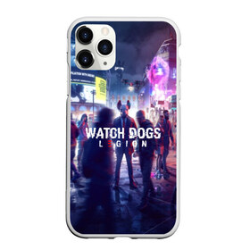 Чехол для iPhone 11 Pro Max матовый с принтом WATCH DOGS LEGION в Екатеринбурге, Силикон |  | action | ct os | ded sec | fox | game | hacker | legion | watch dogs | watch dogs 2 | watch dogs legion | знак лиса | игра | компьютерная игра | легион | хакер
