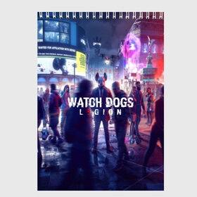 Скетчбук с принтом WATCH DOGS LEGION в Екатеринбурге, 100% бумага
 | 48 листов, плотность листов — 100 г/м2, плотность картонной обложки — 250 г/м2. Листы скреплены сверху удобной пружинной спиралью | action | ct os | ded sec | fox | game | hacker | legion | watch dogs | watch dogs 2 | watch dogs legion | знак лиса | игра | компьютерная игра | легион | хакер
