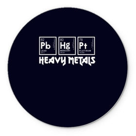 Коврик для мышки круглый с принтом Heavy Metals в Екатеринбурге, резина и полиэстер | круглая форма, изображение наносится на всю лицевую часть | collector | guitar | hard | heavy | jesus rocks | metal | metaljesusrocks | music | retro | rock | гитара | жесткий | металл | ретро | рок | тяжелый