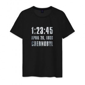 Мужская футболка хлопок с принтом Чернобыль 16 в Екатеринбурге, 100% хлопок | прямой крой, круглый вырез горловины, длина до линии бедер, слегка спущенное плечо. | 2019 | chernobyl | hbo | pripyat | припять | сериал | чернобыль