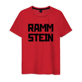 Мужская футболка хлопок с принтом RAMMSTEIN(+на спине) в Екатеринбурге, 100% хлопок | прямой крой, круглый вырез горловины, длина до линии бедер, слегка спущенное плечо. | metallica | music | rammstein | rock | металл | металлика | музыка | раммштайн | рок | рок группа