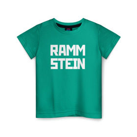 Детская футболка хлопок с принтом RAMMSTEIN(+на спине) в Екатеринбурге, 100% хлопок | круглый вырез горловины, полуприлегающий силуэт, длина до линии бедер | metallica | music | rammstein | rock | металл | металлика | музыка | раммштайн | рок | рок группа