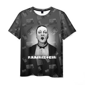 Мужская футболка 3D с принтом Rammstein в Екатеринбурге, 100% полиэфир | прямой крой, круглый вырез горловины, длина до линии бедер | 2019 | du hast | lindemann | radio | rammstein | rammsteinfan | till | группы | линдеманн | метал | музыка | радио | рамштаин | рамштайн | рамштейн | рок | тилль | тиль