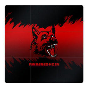 Магнитный плакат 3Х3 с принтом Rammstein dog в Екатеринбурге, Полимерный материал с магнитным слоем | 9 деталей размером 9*9 см | 2019 | dog | du hast | german | lindemann | rammstein | rammsteinfan | ramstein | till | группы | линдеманн | метал | музыка | овчарка | рамштаин | рамштайн | рамштейн | рок | собака | тилль | тиль