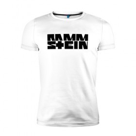 Мужская футболка премиум с принтом RAMMSTEIN (НА СПИНЕ) в Екатеринбурге, 92% хлопок, 8% лайкра | приталенный силуэт, круглый вырез ворота, длина до линии бедра, короткий рукав | music | rammstein | rock | группа | музыка | музыканты | рамштайн | рок