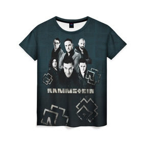 Женская футболка 3D с принтом Rammstein в Екатеринбурге, 100% полиэфир ( синтетическое хлопкоподобное полотно) | прямой крой, круглый вырез горловины, длина до линии бедер | du hast | lindemann | rammstein | rammsteinfan | ramstein | till | группы | линдеманн | метал | музыка | рамштаин | рамштайн | рамштейн | рок | тилль | тиль