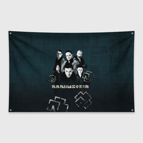 Флаг-баннер с принтом Rammstein в Екатеринбурге, 100% полиэстер | размер 67 х 109 см, плотность ткани — 95 г/м2; по краям флага есть четыре люверса для крепления | du hast | lindemann | rammstein | rammsteinfan | ramstein | till | группы | линдеманн | метал | музыка | рамштаин | рамштайн | рамштейн | рок | тилль | тиль