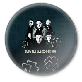 Значок с принтом Rammstein в Екатеринбурге,  металл | круглая форма, металлическая застежка в виде булавки | du hast | lindemann | rammstein | rammsteinfan | ramstein | till | группы | линдеманн | метал | музыка | рамштаин | рамштайн | рамштейн | рок | тилль | тиль