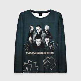 Женский лонгслив 3D с принтом Rammstein в Екатеринбурге, 100% полиэстер | длинные рукава, круглый вырез горловины, полуприлегающий силуэт | du hast | lindemann | rammstein | rammsteinfan | ramstein | till | группы | линдеманн | метал | музыка | рамштаин | рамштайн | рамштейн | рок | тилль | тиль