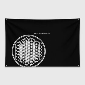 Флаг-баннер с принтом Bring Me the Horizon в Екатеринбурге, 100% полиэстер | размер 67 х 109 см, плотность ткани — 95 г/м2; по краям флага есть четыре люверса для крепления | bmth | bring me the horizon | альтернативный | бмт | бмтх | бмтш | брин | бринг | горизонт | достань для меня | дэткор | зе | метал | ми | рок | хоризон | электроник