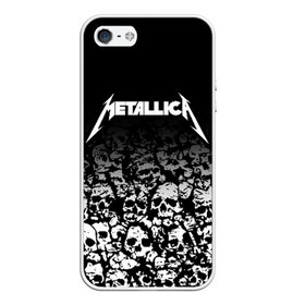 Чехол для iPhone 5/5S матовый с принтом METALLICA (НА СПИНЕ) в Екатеринбурге, Силикон | Область печати: задняя сторона чехла, без боковых панелей | matters metallica | music | nothing else | rock | trash metal | группа | музыка | музыканты | рок | трэш металл