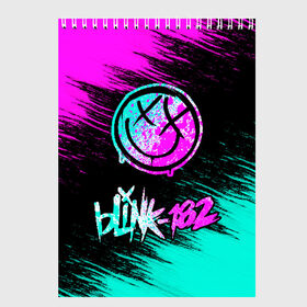 Скетчбук с принтом Blink-182 (1) в Екатеринбурге, 100% бумага
 | 48 листов, плотность листов — 100 г/м2, плотность картонной обложки — 250 г/м2. Листы скреплены сверху удобной пружинной спиралью | art | blink | music | pop | rock | арт | блинк | музыка | поп музыка | рок