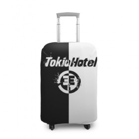 Чехол для чемодана 3D с принтом Tokio Hotel (4) в Екатеринбурге, 86% полиэфир, 14% спандекс | двустороннее нанесение принта, прорези для ручек и колес | 
