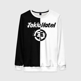 Женский свитшот 3D с принтом Tokio Hotel (4) в Екатеринбурге, 100% полиэстер с мягким внутренним слоем | круглый вырез горловины, мягкая резинка на манжетах и поясе, свободная посадка по фигуре | Тематика изображения на принте: 