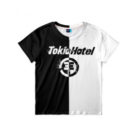Детская футболка 3D с принтом Tokio Hotel (4) в Екатеринбурге, 100% гипоаллергенный полиэфир | прямой крой, круглый вырез горловины, длина до линии бедер, чуть спущенное плечо, ткань немного тянется | 