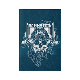 Обложка для паспорта матовая кожа с принтом Rammstein в Екатеринбурге, натуральная матовая кожа | размер 19,3 х 13,7 см; прозрачные пластиковые крепления | Тематика изображения на принте: du hast | heavy | herzeleid | metal | mutter | rammstein | reise | rosenrot | sehnsucht | till lindemann | группа | метал | рамштайн | рок | тилль линдеманн | хард