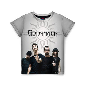 Детская футболка 3D с принтом Godsmack в Екатеринбурге, 100% гипоаллергенный полиэфир | прямой крой, круглый вырез горловины, длина до линии бедер, чуть спущенное плечо, ткань немного тянется | Тематика изображения на принте: alternative | american rock | crimson | grunge | hardrock | heavy | heavy metal | i stand alone | nu metal | post grunge | rock | sully erna | альтернатива | грандж | рок | хард рок | хэви