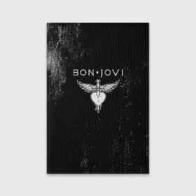 Обложка для паспорта матовая кожа с принтом Bon Jovi в Екатеринбурге, натуральная матовая кожа | размер 19,3 х 13,7 см; прозрачные пластиковые крепления | Тематика изображения на принте: bon jovi | john | альбом | арена | бон | бон джови | глэм | группа | джови | джон | метал | музыка | надпись | песни | поп | попрок | рок | рокер | смайл | солист | софт | стена | хард | хеви | хевиметал