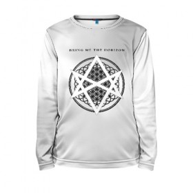 Детский лонгслив 3D с принтом Bring Me the Horizon в Екатеринбурге, 100% полиэстер | длинные рукава, круглый вырез горловины, полуприлегающий силуэт
 | bmth | bring me the horizon | альтернативный | бмт | бмтх | бмтш | брин | бринг | горизонт | достань для меня | дэткор | зе | метал | ми | рок | хоризон | электроник