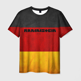 Мужская футболка 3D с принтом Rammstein в Екатеринбурге, 100% полиэфир | прямой крой, круглый вырез горловины, длина до линии бедер | rammstein | till lindemann | берлин | германия | металл | музыка | рамштайн | тилль линдеманн