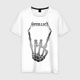 Мужская футболка хлопок с принтом METALLICA в Екатеринбурге, 100% хлопок | прямой крой, круглый вырез горловины, длина до линии бедер, слегка спущенное плечо. | matters metallica | music | nothing else | rock | trash metal | группа | музыка | музыканты | рок | трэш металл