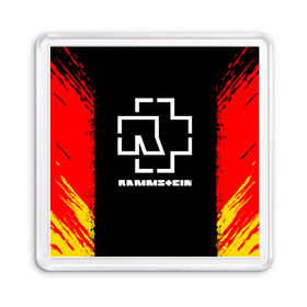 Магнит 55*55 с принтом RAMMSTEIN в Екатеринбурге, Пластик | Размер: 65*65 мм; Размер печати: 55*55 мм | music | rammstein | rock | группа | музыка | музыканты | рамштайн | рок